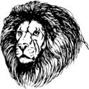 download Lion clipart image with 180 hue color