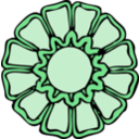 download Rosette 2 clipart image with 90 hue color