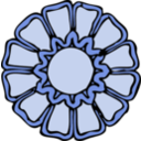 download Rosette 2 clipart image with 180 hue color