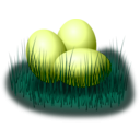 download Egg In Grass clipart image with 45 hue color