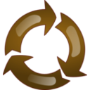 download Recycling clipart image with 270 hue color