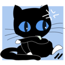 download Black Cat2 clipart image with 135 hue color
