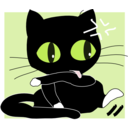 download Black Cat2 clipart image with 0 hue color