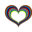 download Red Heart clipart image with 45 hue color