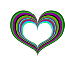 download Red Heart clipart image with 135 hue color