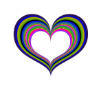 download Red Heart clipart image with 270 hue color