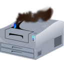 download Printer Out Of Order clipart image with 180 hue color