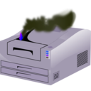 download Printer Out Of Order clipart image with 225 hue color