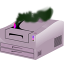 download Printer Out Of Order clipart image with 270 hue color
