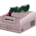 download Printer Out Of Order clipart image with 315 hue color