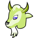 download Goat Head clipart image with 45 hue color