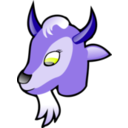 download Goat Head clipart image with 225 hue color