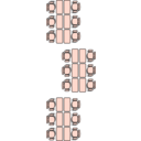 download Classroom Seat Layouts clipart image with 135 hue color