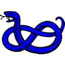 download Serpent Nowed clipart image with 180 hue color