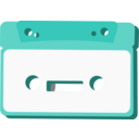 download Radio Cassette clipart image with 270 hue color