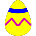 download Easter Egg Yellow clipart image with 0 hue color