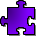 download Red Jigsaw Piece 12 clipart image with 270 hue color