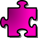 download Red Jigsaw Piece 12 clipart image with 315 hue color