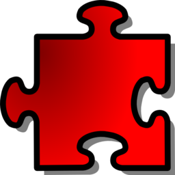 Red Jigsaw Piece 12