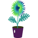 download Flower Icon clipart image with 45 hue color