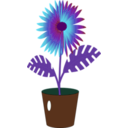 download Flower Icon clipart image with 135 hue color