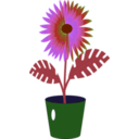 download Flower Icon clipart image with 225 hue color