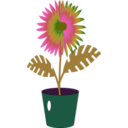 download Flower Icon clipart image with 270 hue color