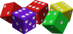 Five Colored Dice