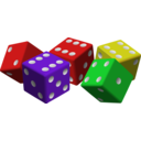 Five Colored Dice