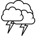 download Tango Weather Storm Outline clipart image with 45 hue color