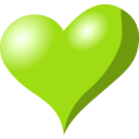 download Heart clipart image with 90 hue color