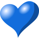 download Heart clipart image with 225 hue color