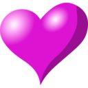 download Heart clipart image with 315 hue color