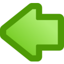 Icon Arrow Left Green