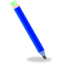 download Pencil clipart image with 180 hue color