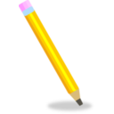 download Pencil clipart image with 0 hue color