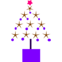 download Christmas Tree clipart image with 270 hue color