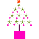 download Christmas Tree clipart image with 315 hue color