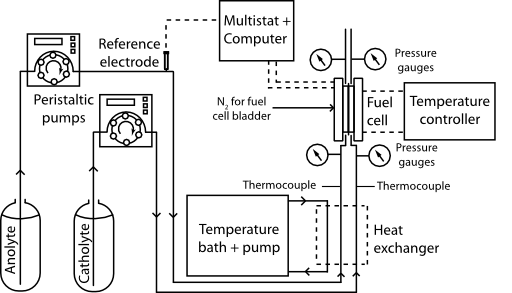 Fuel Cell Apparatus Pumped Liquid Reactants