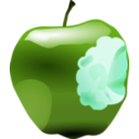 download Apple Bitten Dan Gerhard 01 clipart image with 90 hue color