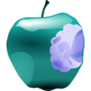 download Apple Bitten Dan Gerhard 01 clipart image with 180 hue color