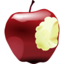 download Apple Bitten Dan Gerhard 01 clipart image with 0 hue color