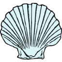 download Scallop Shell clipart image with 135 hue color
