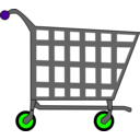 download Basic Shopping Cart clipart image with 270 hue color