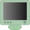 download Monitor clipart image with 90 hue color