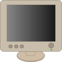 download Monitor clipart image with 0 hue color