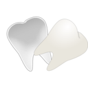 download Tooth Cut In Half clipart image with 45 hue color