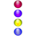 download Colored Bullets clipart image with 225 hue color