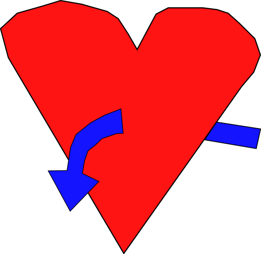 Hart With Curvearrow