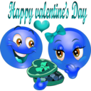 download Happy Valentine Smiley Emoticon clipart image with 180 hue color